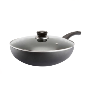 Sartén Wok 28 cm C/Tapa de Vidrio - Record