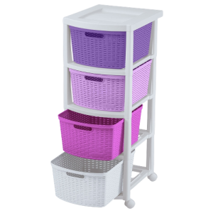 Cajonero 4 Niveles Rattan