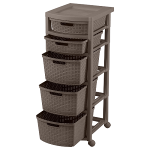Cajonero 5 Niveles Rattan