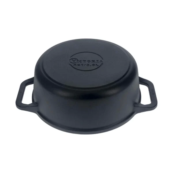 Olla Hierro Fundido / Tapa de Vidrio 24 cm - Imagen 3