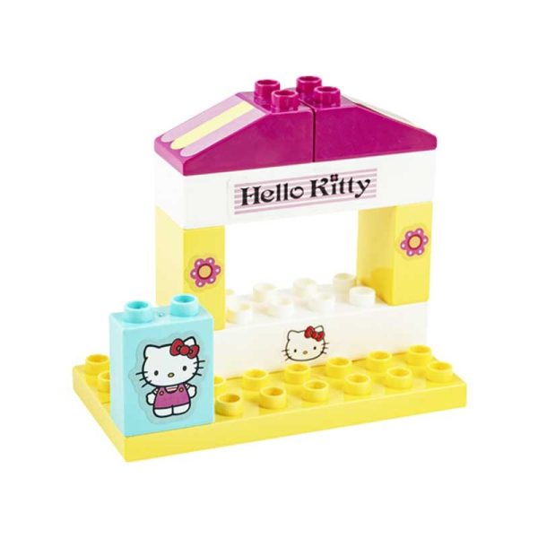Bloques de Construccion Hello Kitty Balde 104 Piezas - Imagen 2
