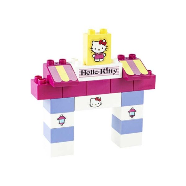 Bloques de Construccion Hello Kitty Balde 104 Piezas - Imagen 3