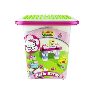 Bloques de Construccion Hello Kitty Balde 104 Piezas