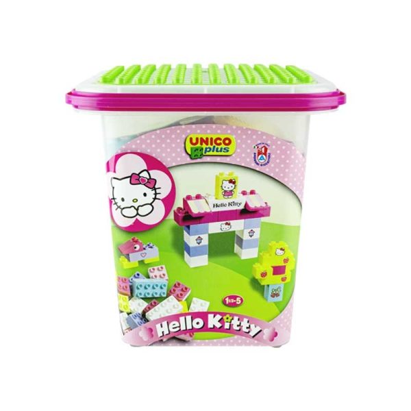 Bloques de Construccion Hello Kitty Balde 104 Piezas