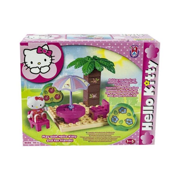 Bloques de Hello Kitty Terraza 14 Piezas - Imagen 4