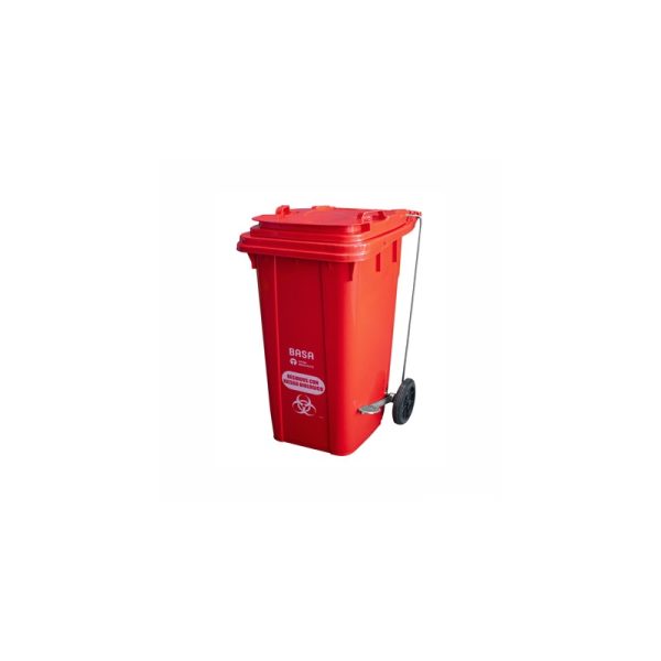 Tacho Gorila con Ruedas Automático 120 LT - Logo Sanitario