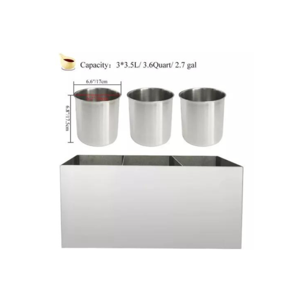 Dispensador de Salsa Acero 3 Boquillas - Imagen 4