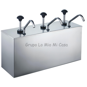 Dispensador de Salsa Acero 3 Boquillas