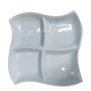 Plato Para Piqueo 4 Divisiones 10"