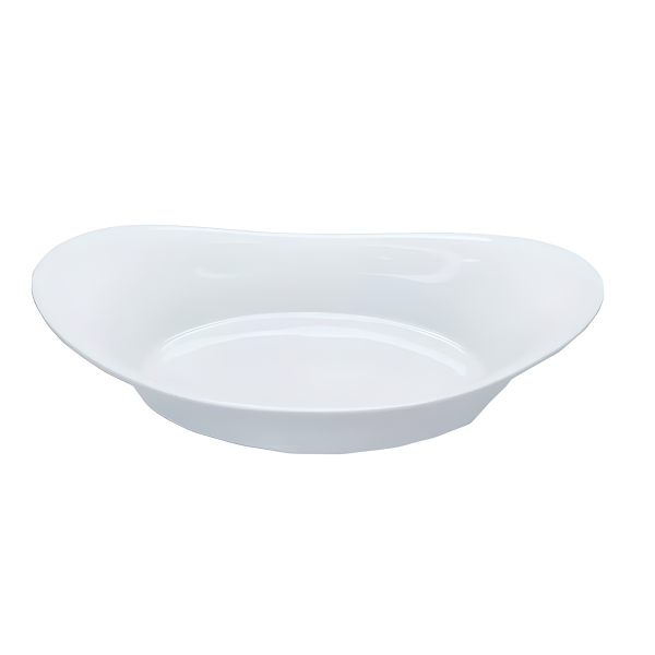 Fuente de Loza Ovalada Hondo  11.5" Blanco