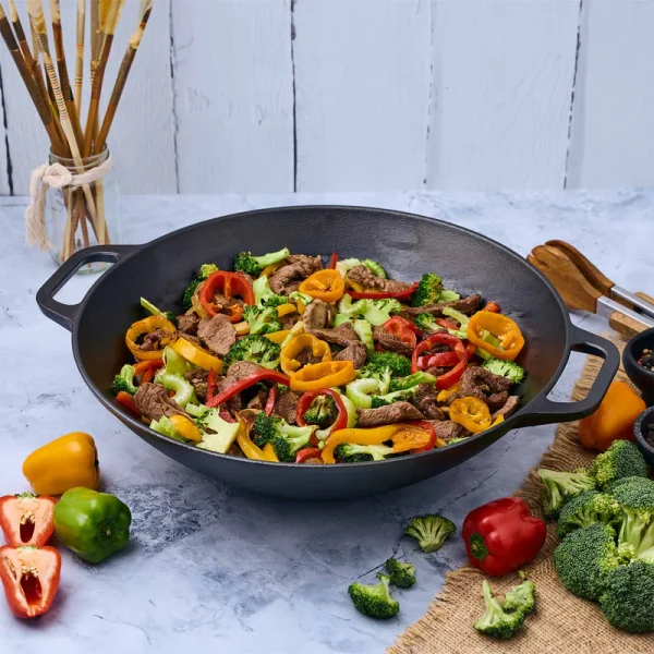 Sarten Wok 35.5 cm Esmaltado- Victoria - Imagen 3